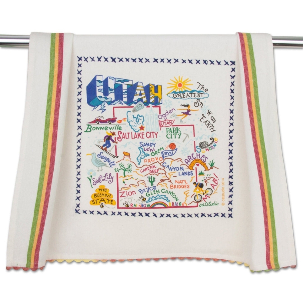 Cat Studio UTAH State Dish Towel